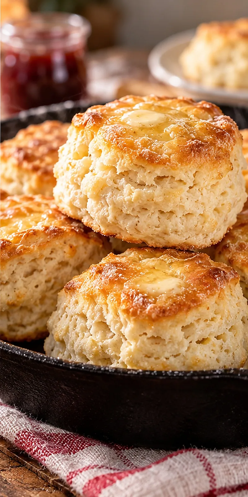 Homemade Buttermilk Biscuits finished dish