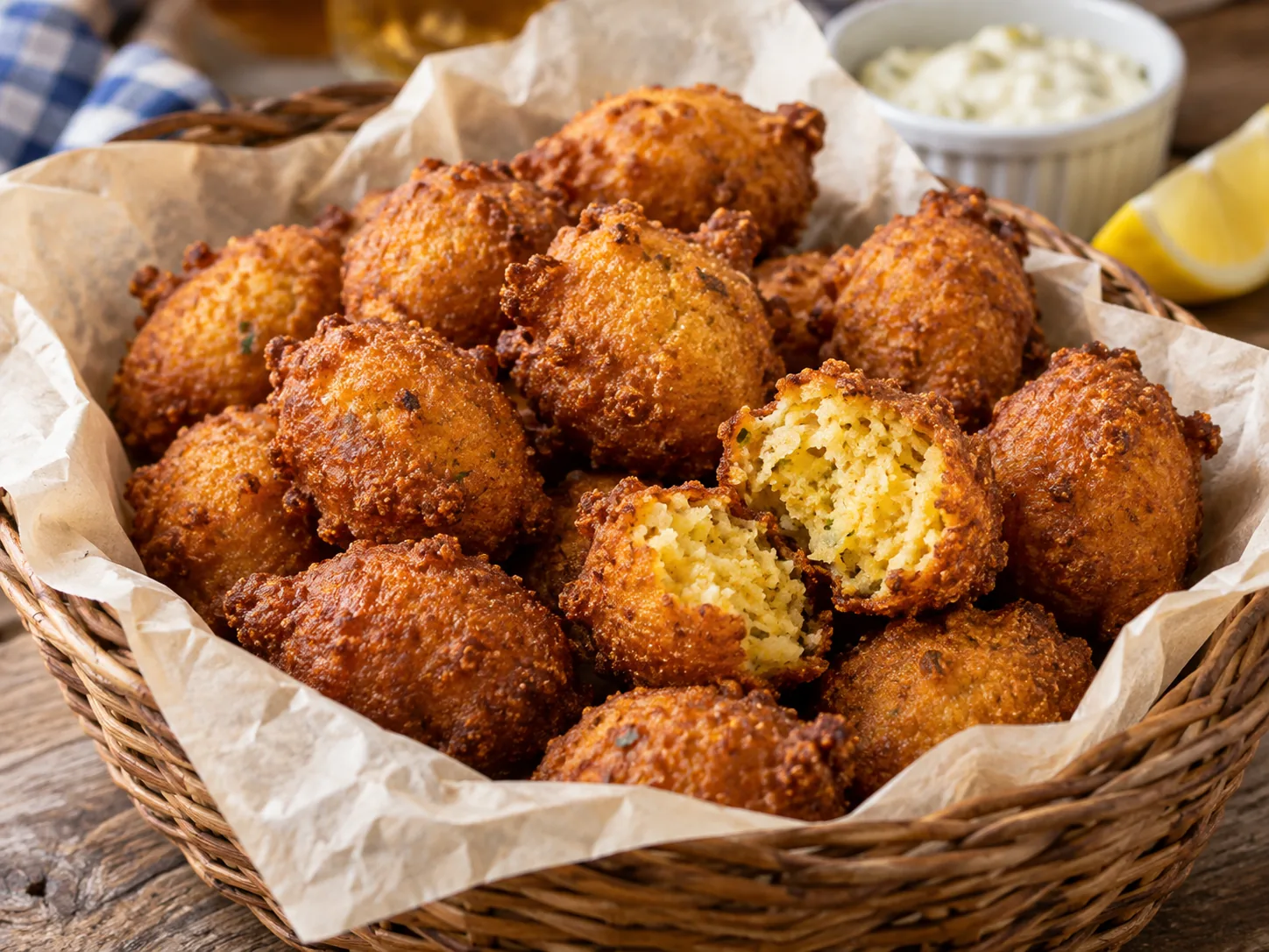 Golden Southern hush puppies